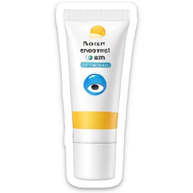 eye cream bottle with label sticker