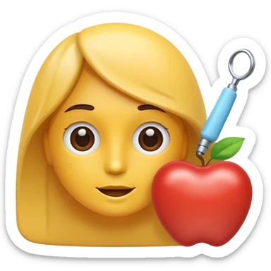 ai assistant health flat sticker