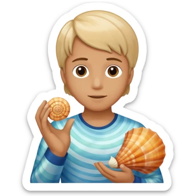 Attack On Titan, the seashell Armin found in the sea  sticker