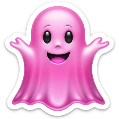 pink snapchat ghost sticker