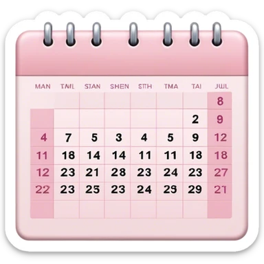Light pink google calendar sticker