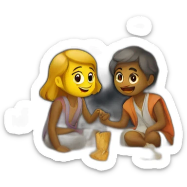 paintings in the caves sticker