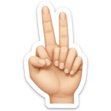 a hand with finger pointing at the camera sticker