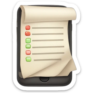 contract in smartphone sticker