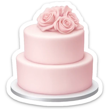 light pink wedding cake sticker