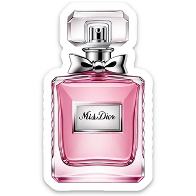pink miss dior perfume  sticker