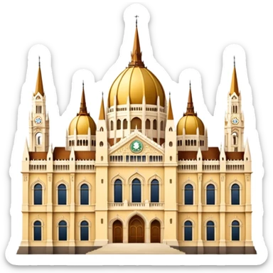 Budapest parliament emoji more aesthetic  sticker