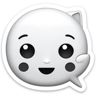 Chat black and white  sticker