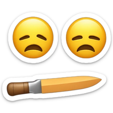 Emoji qui se mord les lèvres sticker