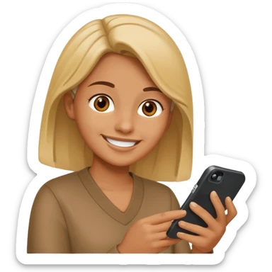 learning reading phone on tiktok sticker