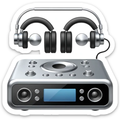 audio metallic silver chrome, no gold sticker