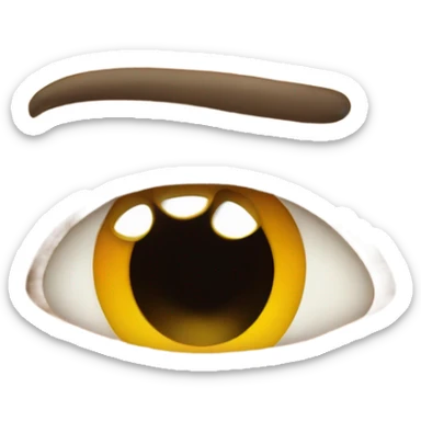 Irritated Twitching eye emoji sticker