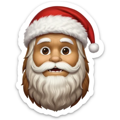 chewbacca santa sticker