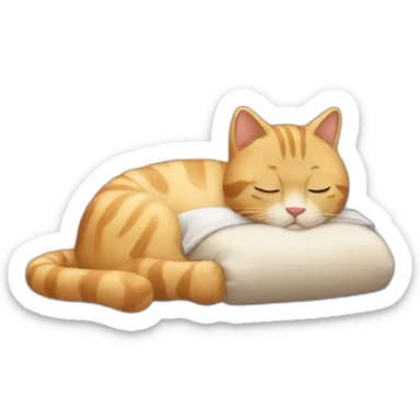 Chat qui dort sticker