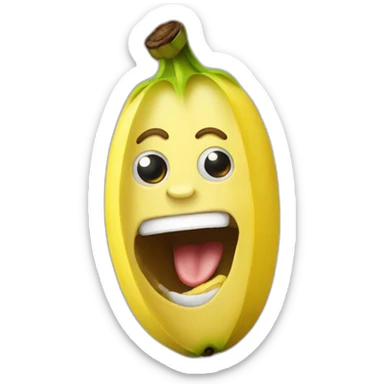 eat banana sticker
