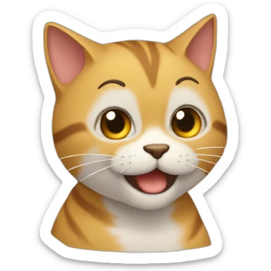 Gato conduciendo sticker