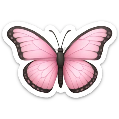 Light pink butterfly  sticker