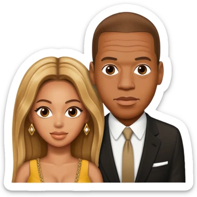 Beyonce and jay-z sticker