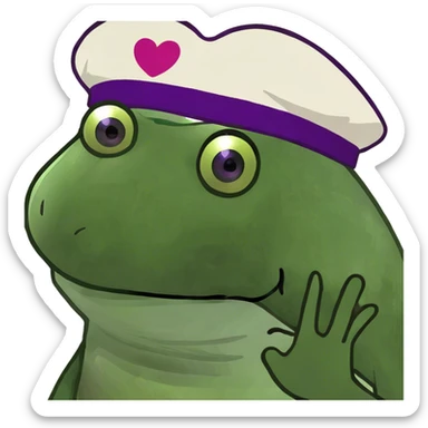 Eye inside Purple Heart sticker