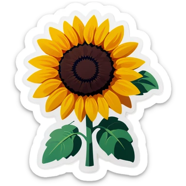 Sunflower sticker