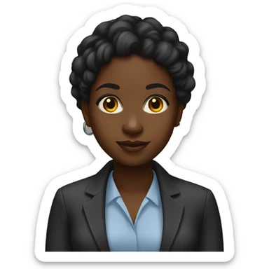 Black girl trader sticker
