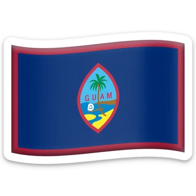 Saint Guam emoji flag sticker