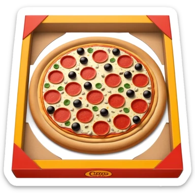 Little Caesar’s pizza box sticker