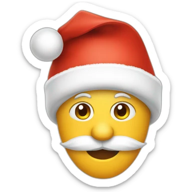 Christmas hat sticker