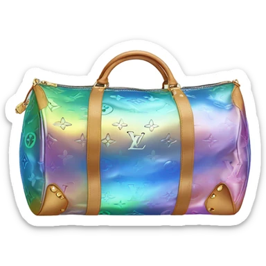 Iridescent Louis Vuitton duffle bag  sticker