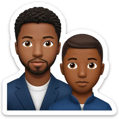 Chadwick boseman and Michael b Jordan together sticker