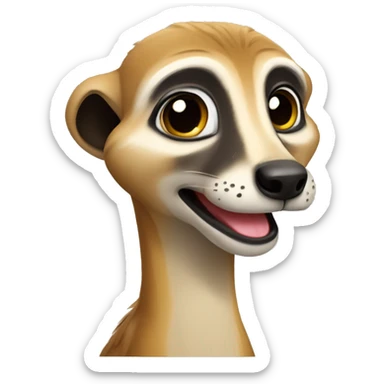 Suricate heureux sticker