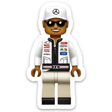 LEWIS HAMILTON lego full body sticker