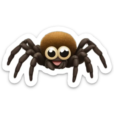 Cute little Chubby Tarantula  sticker