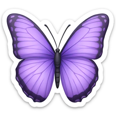Purple lavender butterfly sticker