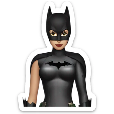 catwoman with batman sticker