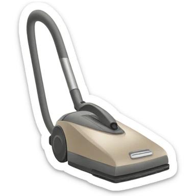 Stick vacuum cleaner beige grey sticker