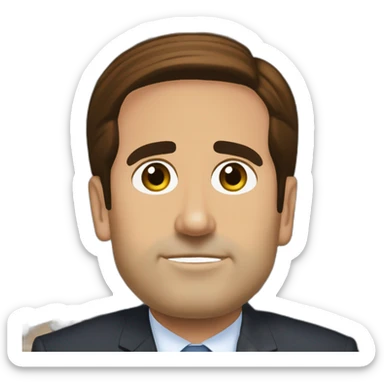 michael scott office mega desk sticker