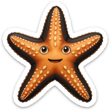 Starfish Dressed in black leather wear sticker