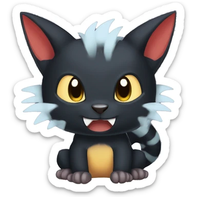 Night Fury Torracat Fakemon sticker