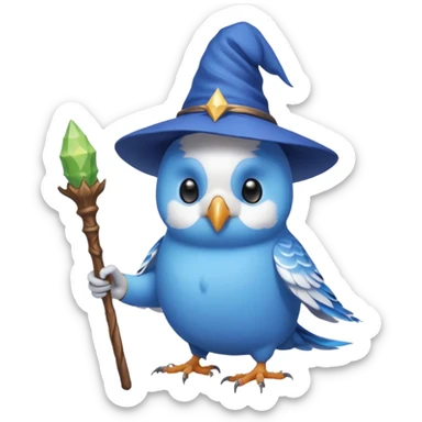 Budgie wizard sticker