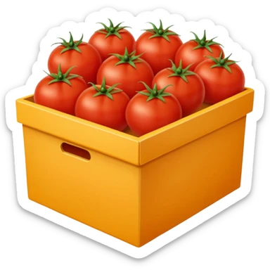 A box of tomatoes sticker
