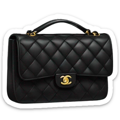 Black Chanel bag sticker