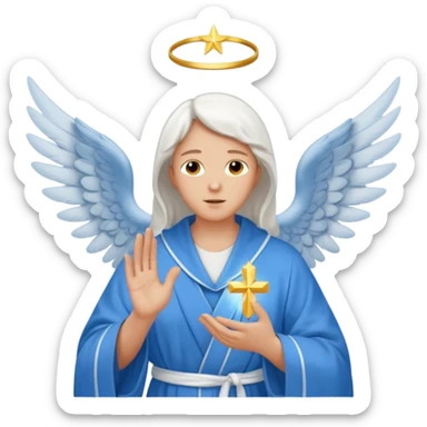 angel gabriel talking to mary sticker