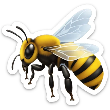 ABEJA CON UN FILTRO DE AUTO sticker