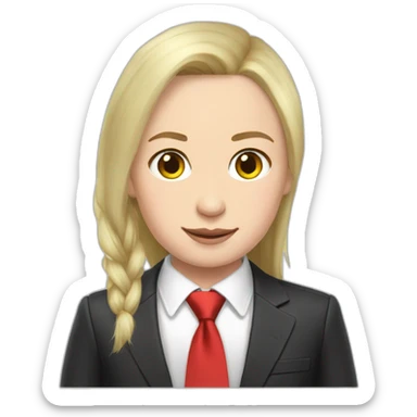 putin dressed as an egirl sticker