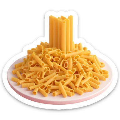 A simple 3D pasta restaurant, minimalist design, clean lines, no additional details sticker