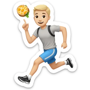 Running to brunch sticker