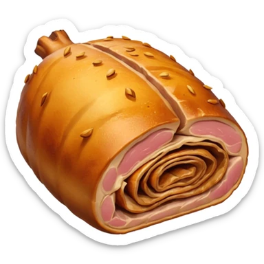 a roasted joint of pork emoji sticker