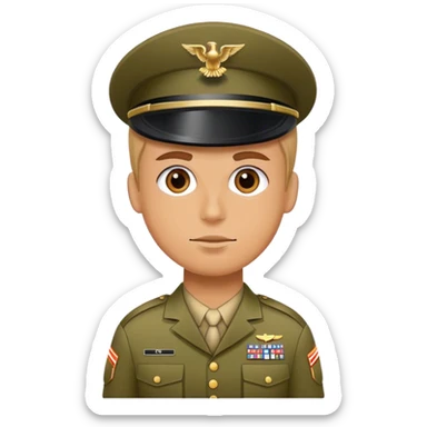 photorealistic American soldiers in full height sticker