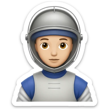 One of the two people who are fencing sticker